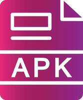 apk creativo icono diseño vector