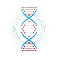 DNA structure Icon set. Structure molecule and cell, chromosome. Genetic engineering. Vector stock illustration