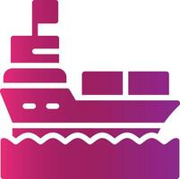 Ship Creative Icon Design vector