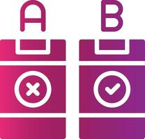 AB Testing Creative Icon Design vector