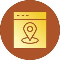 Web Location Creative Icon Design vector