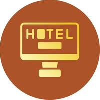 Online Booking Creative Icon Design vector