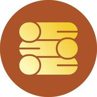 Glyph Gradient Circle Design vector