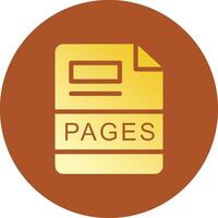 PAGES Creative Icon Design vector