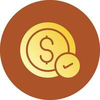 Money Check Creative Icon Design vector