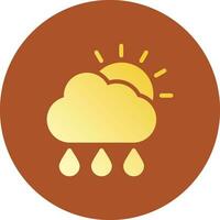 Rain Creative Icon Design vector