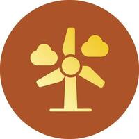 Wind Power Creative Icon Design vector