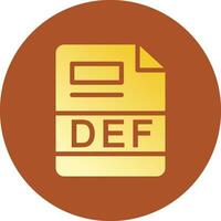 DEF Creative Icon Design vector