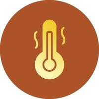 Hot Temperature Creative Icon Design vector