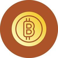 bitcoin creativo icono diseño vector