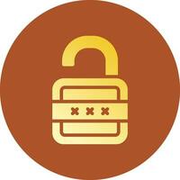 Lock Open Creative Icon Design vector