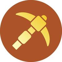 Pickaxe Creative Icon Design vector