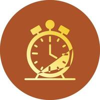 Alarm Clock Creative Icon Design vector