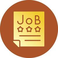 Job Offer Creative Icon Design vector