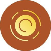 Black Hole Creative Icon Design vector
