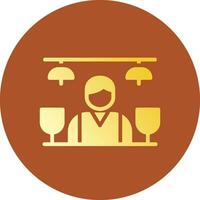 Bar Counter Creative Icon Design vector