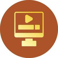 Video Play Creative Icon Design vector