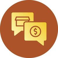 Money Talk Creative Icon Design vector