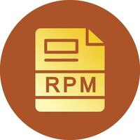 RPM Creative Icon Design vector