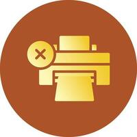 Printer Error Creative Icon Design vector