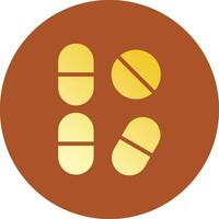 Pill Creative Icon Design vector