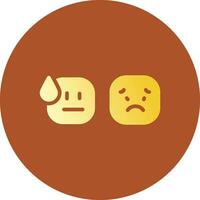 Basic Emotion Creative Icon Design vector