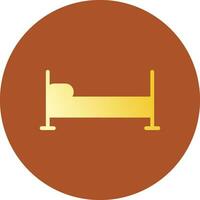 Single Bed Creative Icon Design vector