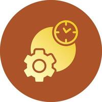 Work Time Creative Icon Design vector