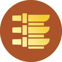 Glyph Gradient Circle Design vector
