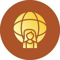 Globe Creative Icon Design vector