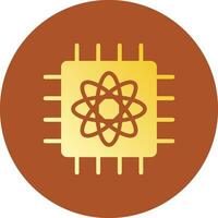Quantum Computer Creative Icon Design vector
