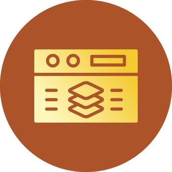 Full Stack Developer Creative Icon Design vector