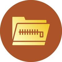 Zip Folder Creative Icon Design vector