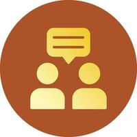 Dialogue Creative Icon Design vector