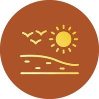 Desert Creative Icon Design vector