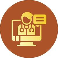 Telemedicine Creative Icon Design vector
