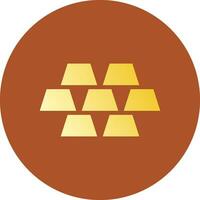 Gold Creative Icon Design vector