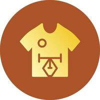 Glyph Gradient Circle Design vector