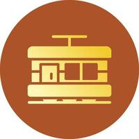 Tram Creative Icon Design vector