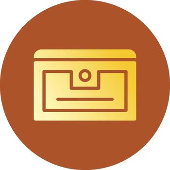 Glyph Gradient Circle Design vector