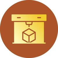 3D Printing Creative Icon Design vector