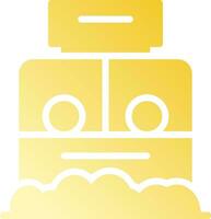 Ticket Box Creative Icon Design vector