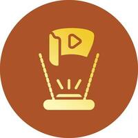 Field Of View Creative Icon Design vector