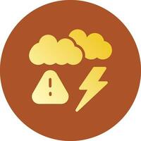 Weather Alert Creative Icon Design vector