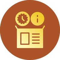 Real Time Inventory Info Creative Icon Design vector