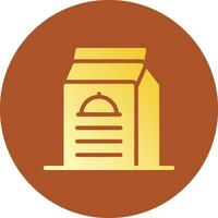 Prepackaged Food Creative Icon Design vector