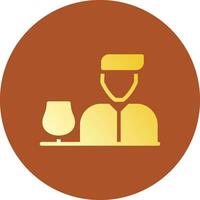 Bartender Creative Icon Design vector