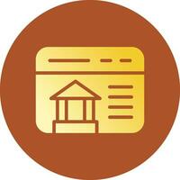 Online Banking Creative Icon Design vector