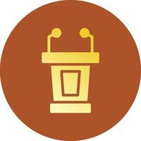 Lectern Creative Icon Design vector