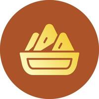 Samosa Creative Icon Design vector